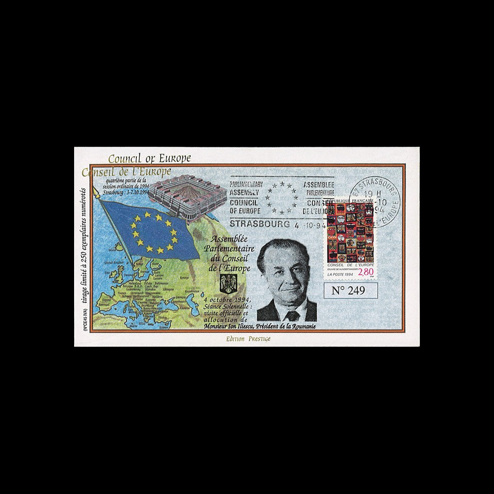 CE45-IVAT1 : 1994 - FDC Conseil Europe "M. Ion ILIESCU