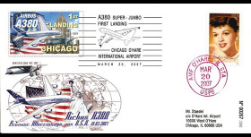 A380-46T1 : 2007 - A380 1er atterrissage aux Etats-Unis - Chicago
