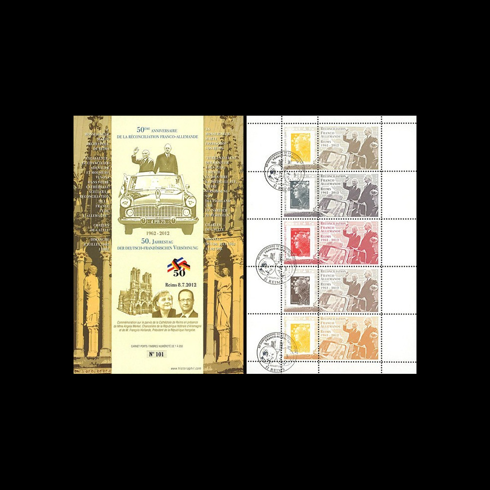 DG12-3C : 2012 - Carnet "50 ans Réconciliation franco-allemande