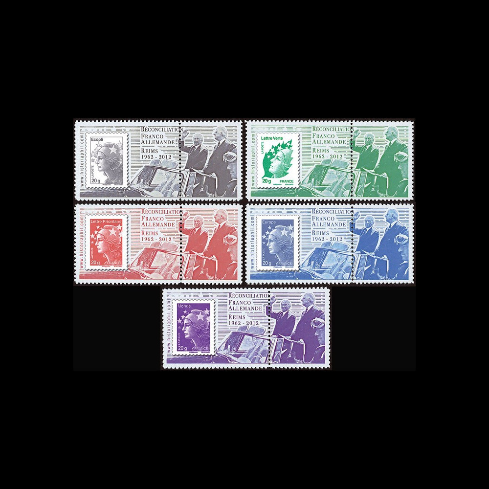 DG12-3PT1/5 : 2012 - Porte-timbres "50 ans amitié franco-allemande