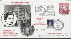 MC82-GRA1 : MONACO Pli “Funérailles de la Princesse Grace de Monaco le 18.09.1982”