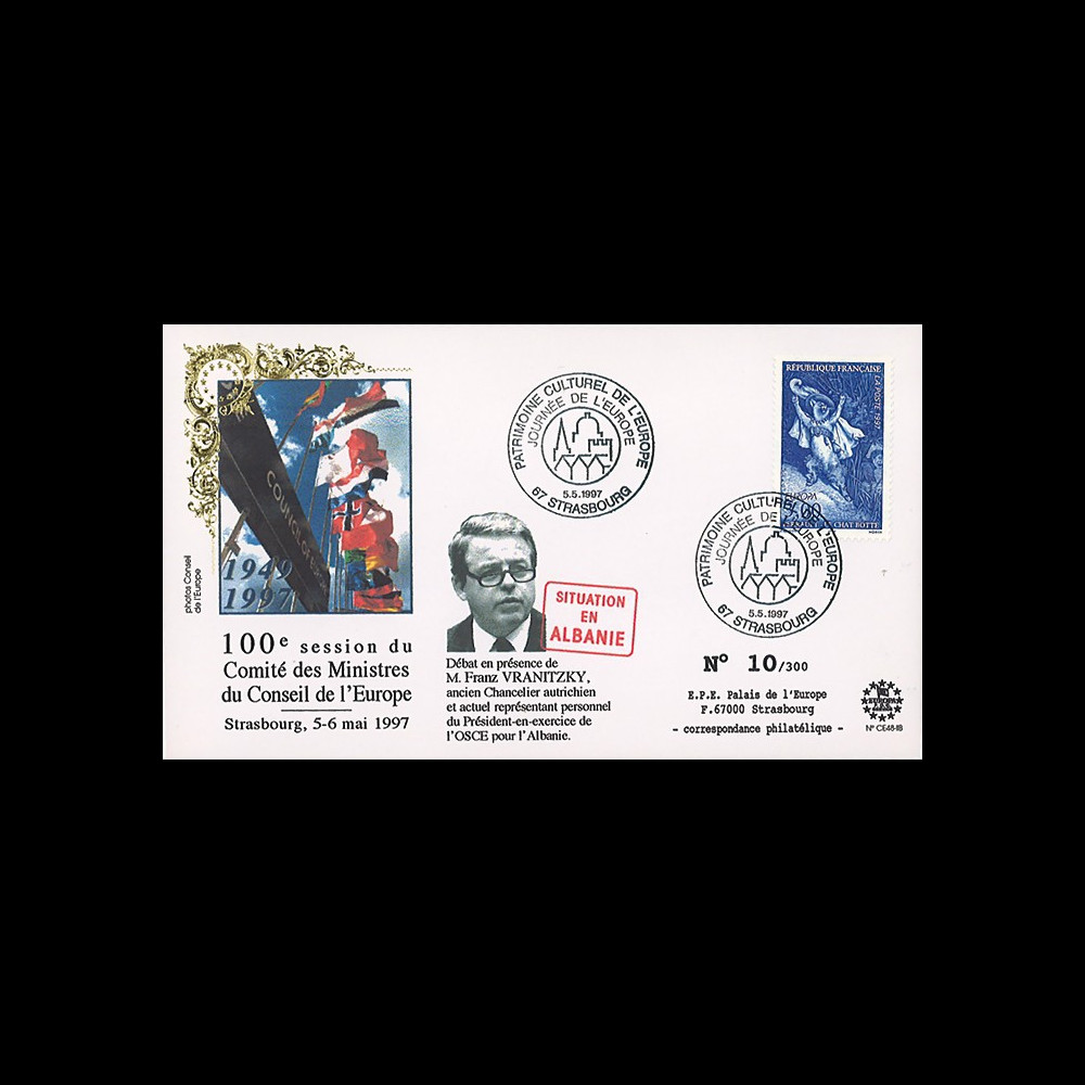 CE48-IIB : 2012 - FDC Comité des Ministres du CE "Situation en Albanie - M. Vranitzky"