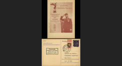 NEY46-1E : 1946 France Entier postal de Goislard de Monsabert - 6Pf violet Hitler en cage
