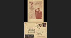 NEY46-3E : 1946 - France Entier postal de Goislard de Monsabert - 6Pf rose Hitler en cage