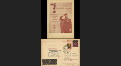 NEY46-3F : 1946 - France Entier postal de Goislard de Monsabert - 6Pf rose Hitler en cage