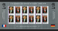 FRAL-17FND : 1971 - Feuillet "A la mémoire du Général DE GAULLE " / Président Pompidou