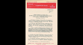 CE26CP : 1974 - Communiqué de presse C. Duke au Conseil - Drapeau de l'Europe lunaire