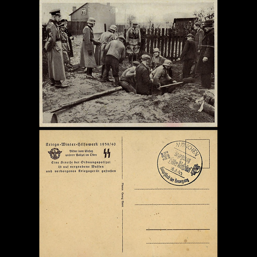 W2-AL0189 : 1940 - CP "Secours d'Hiver de Guerre - Police SS sur le Front de l'Est"