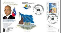 PE625 : 2012 - FDC Parlement européen "Discours de M. Martelly