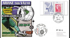 VA210L-T1 : 2012 - FDC Kourou ARIANE 5 Vol 210 - Star One C3 et Eutelsat 21B (Brésil)