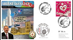 VA212L-T2 : 2012 - FDC Kourou ARIANE 5 Vol 212 - Amazonas-3 / Azerspace-1 (Azerbaïdjan)