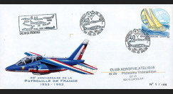PAF-93 : 1993 - FDC France "40e anniversaire de la Patrouille de France"