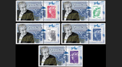 PE635-PT1-5 : 2011 - 5 porte-timbre Parlement européen " 1973-2013 Golda Meir "