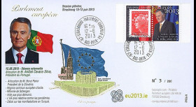 PE642 : 06-2013 - FDC Parlement européen "Visite M. Anibal CAVACO SILVA