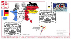 PE647T1 : 2013 - Allemagne FDC Schiffweiler "Expo SAMOLUX / de Gaulle & Adenauer"