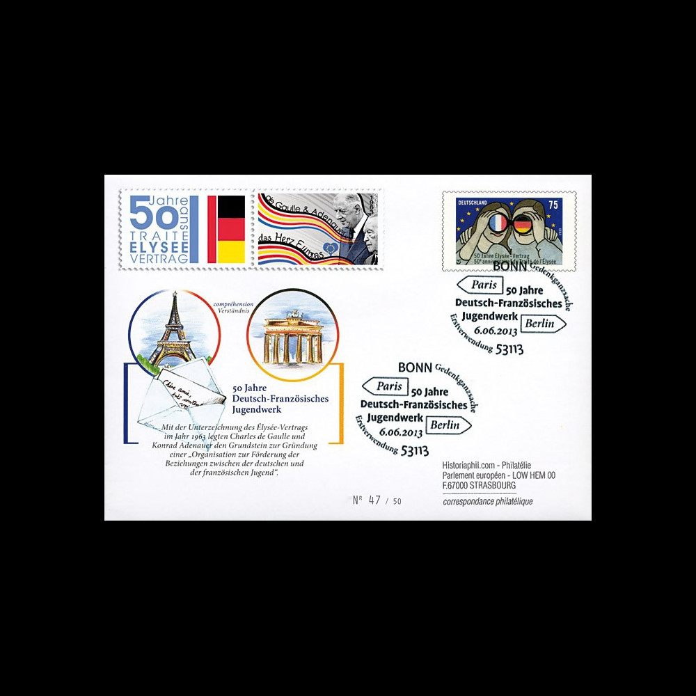 PE648T2 : 2013 - Allemagne EP '50 ans Office franco-alld pour la Jeunesse à Paris et Berlin'