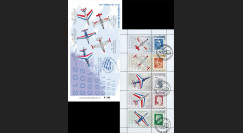 PAF13-C2 : 2013 - Carnet Porte-timbres "60 ans Patrouille de France / Avions de la PAF"