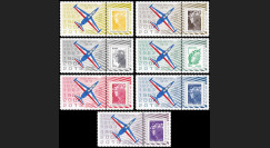 PAF13-FOUGA-PT1/7 : 2013 - 7 porte-timbres "60 ans Patrouille de France - Fouga Magister"