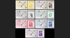 PAF13-OURAGAN-PT1/7 : 2013 - 7 porte-timbres "60 ans Patrouille de France - OURAGAN"