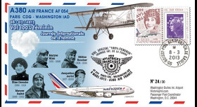 A380-203T3 : 2013 - FFC A380 Air France "Vol 100% féminin Paris-Washington" / Bolland