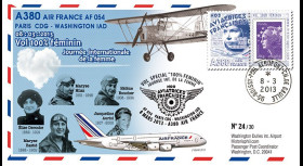 A380-203T4 : 2013 - FFC A380 Air France "Vol 100% féminin Paris-Washington" / Choisnet