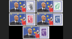 PE625-PT1/5 : 2013 - 5 porte-timbre Parlement européen "M. Martelly