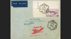 AV-0146 : 1935 - Pli AIR FRANCE "Premier Vol Paris (France) - Rome (Italie)"