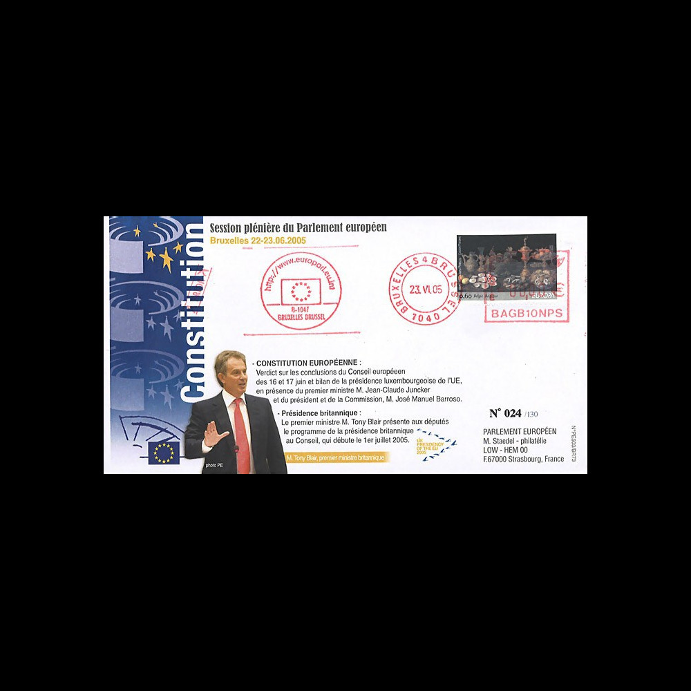 PE503-BR73 : 2005 - Constitution européenne et présidence de l'UE