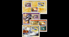 JV-05GN : 2005 - 4 Blocs centenaire de la mort de Jules Verne 1828-1905