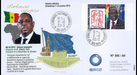 PE651 : 10-2013 - FDC Parlement européen "Visite M. Macky SALL