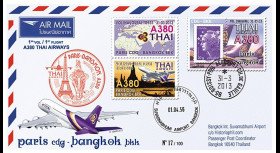 A380-222 : 2013 - FFC FRANCE "Airbus A380 Thai Airways - 1er Vol TG931 Paris-Bangkok"