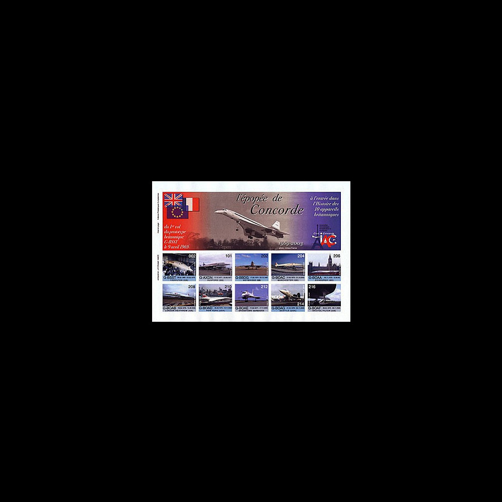 CO-E2ND : 2005 Feuillet L'épopée Concorde