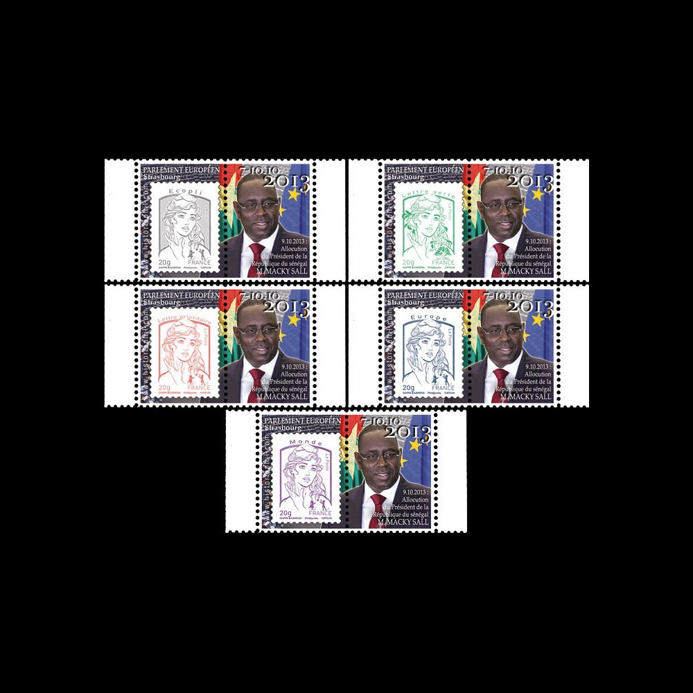 PE651-PT1/5 : 2013 - 5 Marianne sur porte-timbre PE "Macky Sall