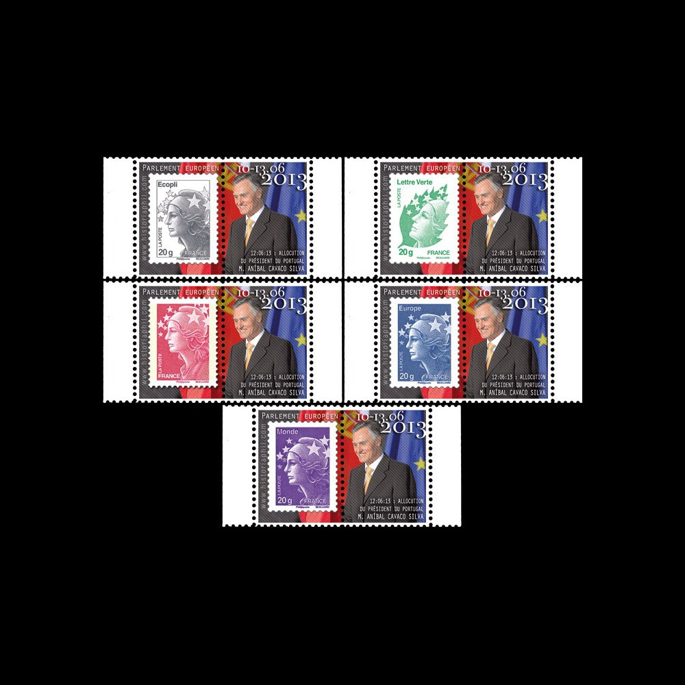 PE642-PT1/5 : 2013 - 5 Marianne sur porte-timbre "M. Cavaco Silva