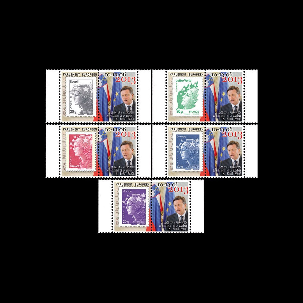 PE641-PT1/5 : 2013 - 5 Marianne sur porte-timbre "M. Pahor