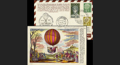 B5 type1 : 1957 - 17e courrier par Ballon de la Sarre - Wien 1957