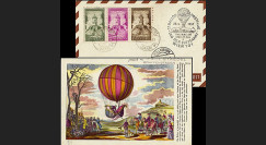 B5 type2 : 1957 - 17e courrier par Ballon de la Sarre - Wien 1957
