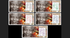 PE654-PT1/5 : 2013 - 5 porte-timbre PE "Hommage à Nelson MANDELA