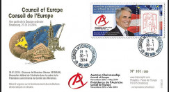 CE65-I : 01-2014 - FDC Conseil Europe "Présidence autrichienne - Chancelier W. Faymann"