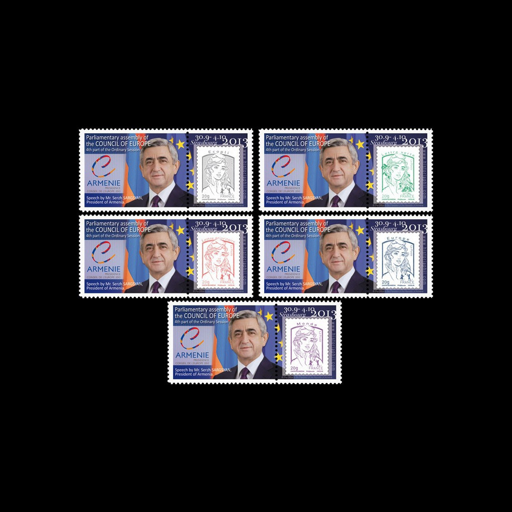 CE64-IVAPT1/5 : 10-2013 - Série 5 Marianne "Visite M. SARKISSIAN