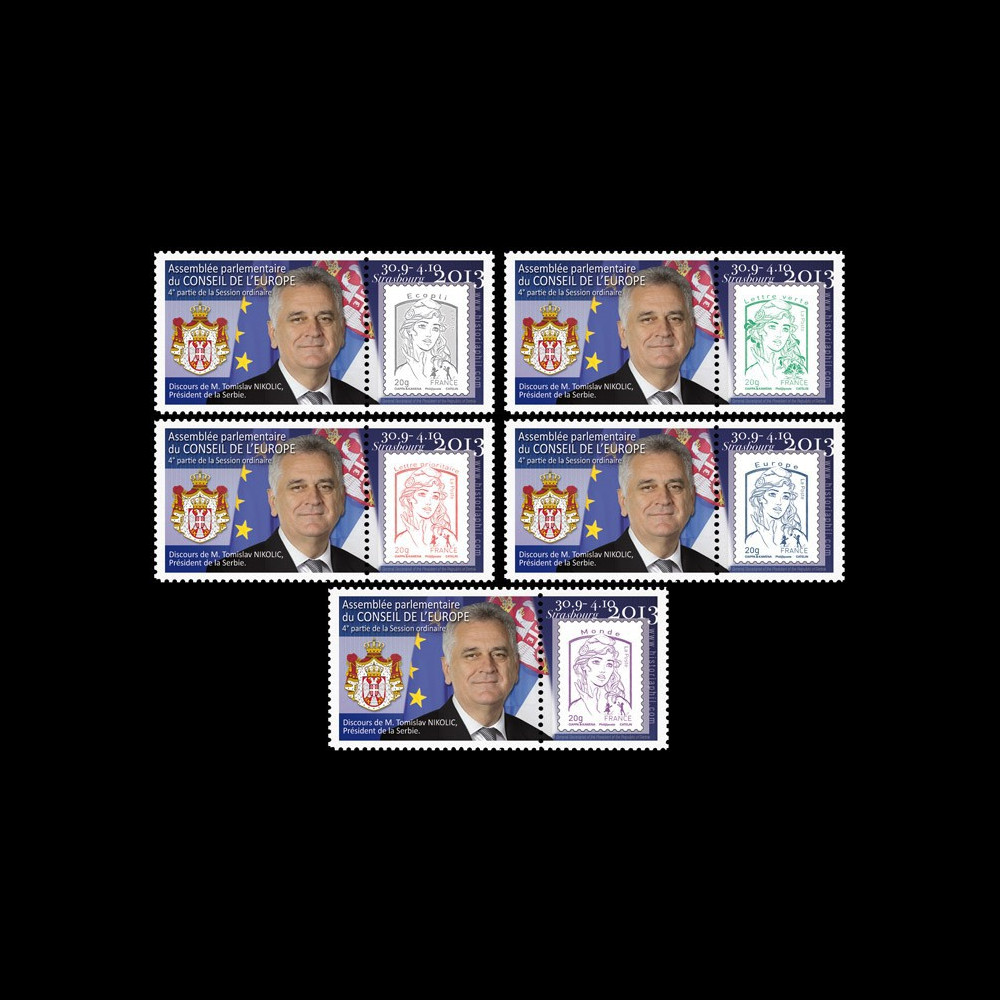 CE64-IVBPT1/5 : 10-2013 - Série 5 Marianne "Visite Tomislav NIKOLIC