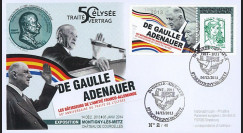 DG13-9T2 : 2013 - FDC "DE GAULLE & ADENAUER