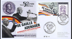 DG13-9T5 : 2013 - FDC "DE GAULLE & ADENAUER