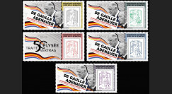 DG13-9PT1/5 : 2013 - Série 5 Marianne "DE GAULLE & ADENAUER - 50 ans Traité Elysée" (Montigny)