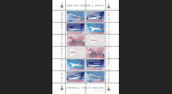 CO-RET49FD : Feuillet de vignettes "2003-2013 : de Concorde à l'Airbus A380"