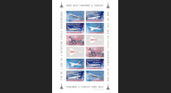 CO-RET49FND : Feuillet de vignettes "2003-2013 : de Concorde à l'Airbus A380"