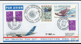 A380-3T2 : 2005 - Pli France "1er RTO du prototype 001 de l'Airbus A380"