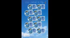 CO-RET55F : 2013 - ROYAUME-UNI Feuillet 10 TPP 1st "10 ans dernier vol Concorde/ hello"