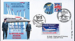 CO-RET56 : 2013 - ROYAUME-UNI FFC "10 ans dernier vol avion Concorde / Red Arrows"