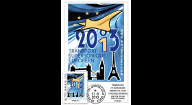 CO-RET49 : 2013 - Carte "10 ans dernier vol Concorde AF002/001 Paris-New York-Paris"